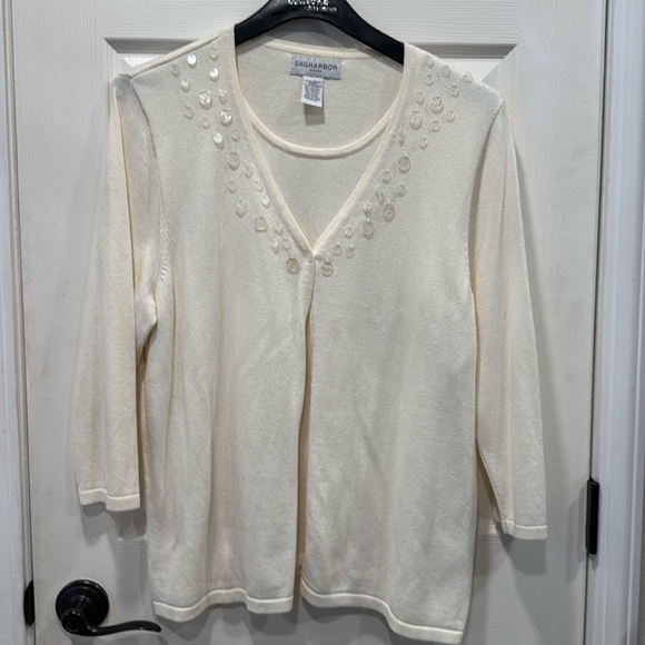 SagHarbor Woman Embellished Sweater - Picture 1 of 3
